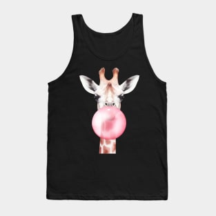 Funny Bubblegum Giraffe Tank Top